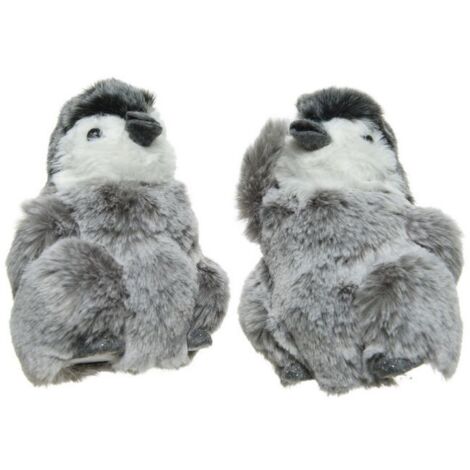 Pinguini Grigio dim 9x9x13 cm Pezzo Singolo