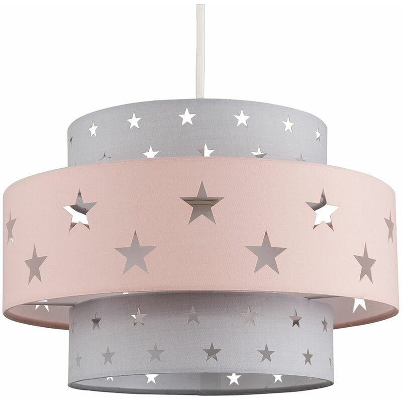 grey and white star light shade