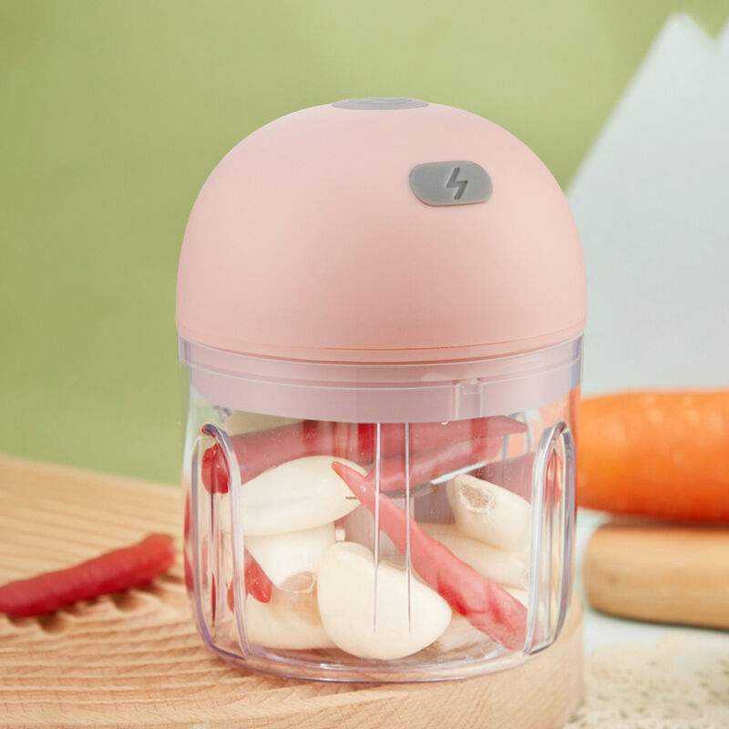 Pink Electric Wireless Kitchen Garlic Chopper