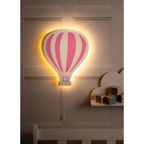 Pink Hot Air Balloon Night Light