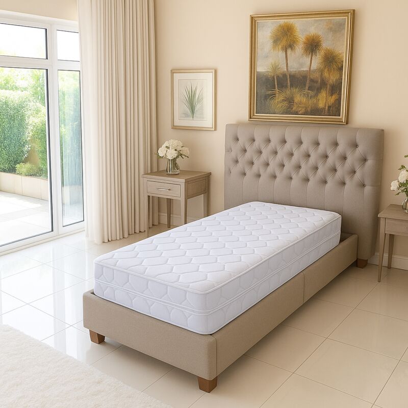 Lot de 2 pink Matelas Relaxation Technologie Poli Lattex Indéformable Compatible Sommiers Electriques - Confort Ferme - Epaisseur 20 cm - Déhoussable