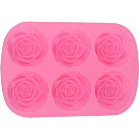 Pink Silicone Chocolate Mold, Rose Molding for Pantry, Freezer, Chocolate Molds