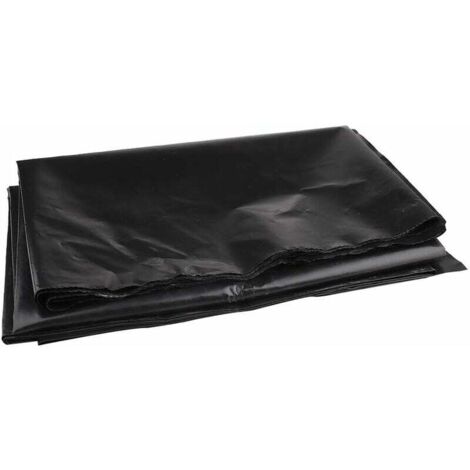 PinkBlack HDPE Rubber Pond Liner for Small Ponds, Fish Ponds, Garden Fountain 3 x 3 m