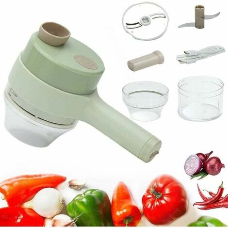 PinkElectric vegetable cutter, multi-function dice food vegetable cutter, cordless onion vegetable cutter