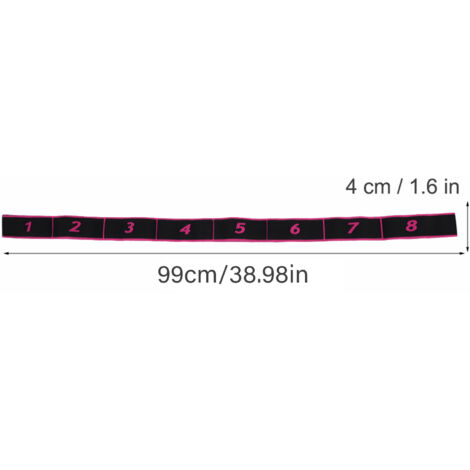 Pinkes und rotes Fitness-Gummiband – Widerstandsband für Yoga und Training