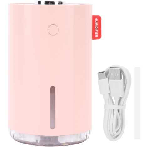 Pinkfarbener USB-Luftbefeuchter fürs Auto, leise für Büro und Zuhause, Taschenvernebler
