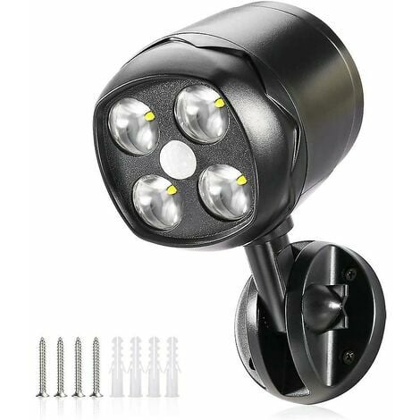 Battery Operated Security Light 4 x 3W LED - 600 lumens - 2 Pack