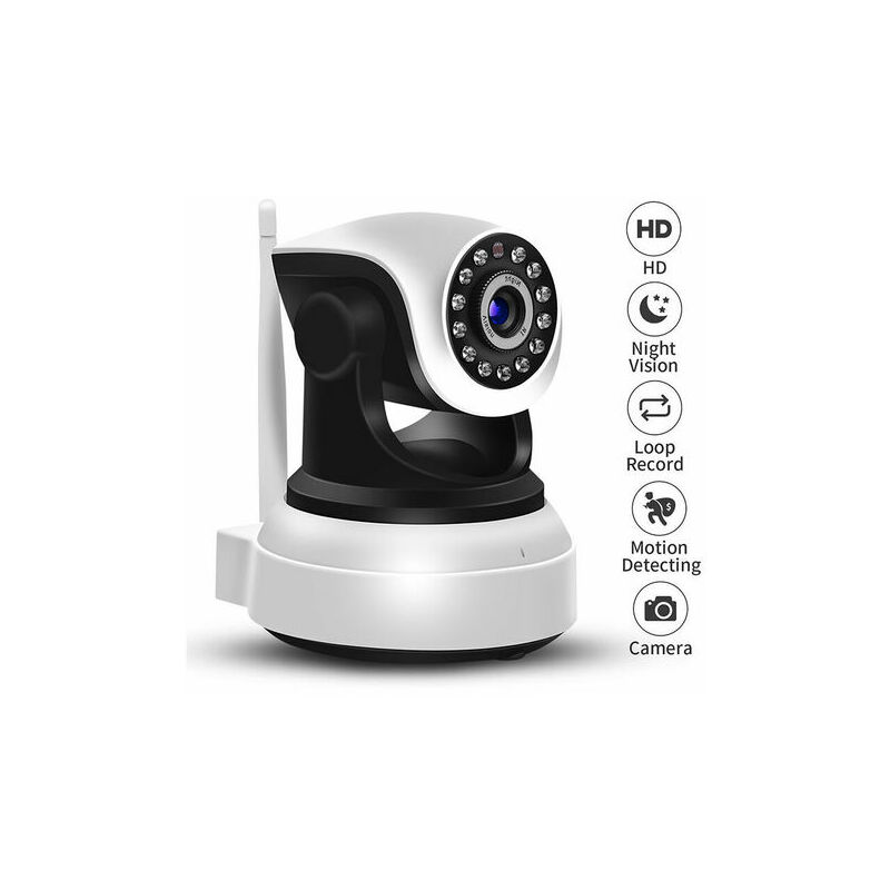 Rose - PinkWifi ip Camera, Wireless 1080P hd Indoor Security Camera, Baby Monitor, Security Camera for ios/ Android/ Windows pc, Monitor Home Child