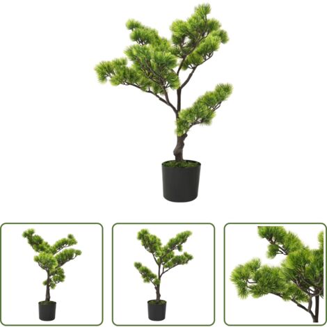 Pino artificiale -  Bonsai di Pino Artificiale con Vaso 60 cm Verde