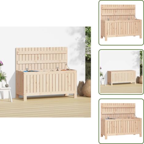 Pino - vidaXL Contenitore da Giardino 108x42,5x54 cm Legno Massello di Pino - Contenitore in legno