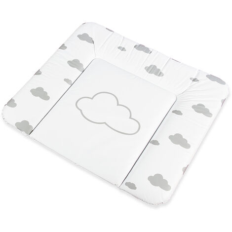 Pinolino Matelas à langer 'Wölkchen', gris - gris