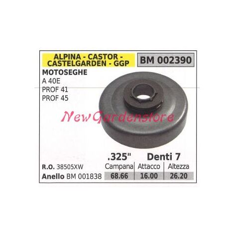 Piñón ALPINA motor motosierra A40E PROF 41 45 .325' dientes 7 002390