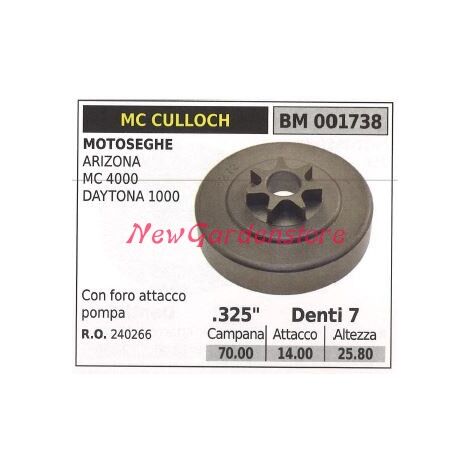 Piñón MC CULLOCH motor motosierra ARIZONA MC 4000 .325' dientes 7 001738