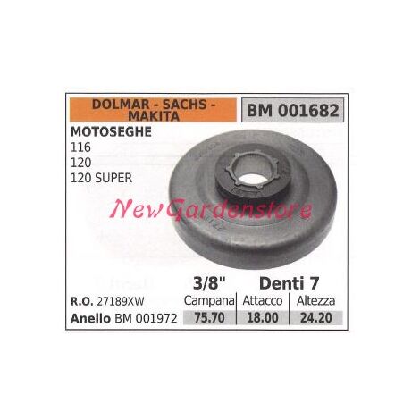 Piñón motor motosierra DOLMAR 116 120 SUPER .3/8' dientes 7 001682
