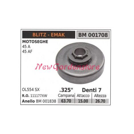 Piñón para motor de motosierra EMAK 45A 45AF .325' dientes 7 001708