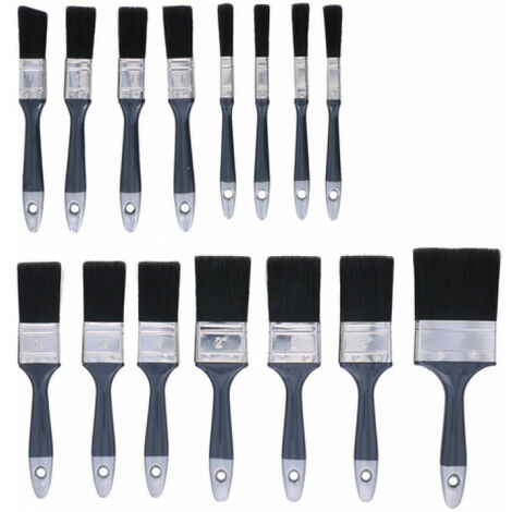 Pinsel Set 15-teilig Flachpinsel Rundpinsel