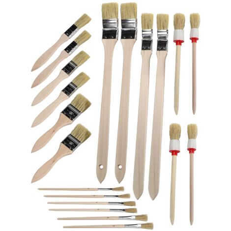 Pinsel Set 20tlg. Flachpinsel Rundpinsel Heizkörperpinsel