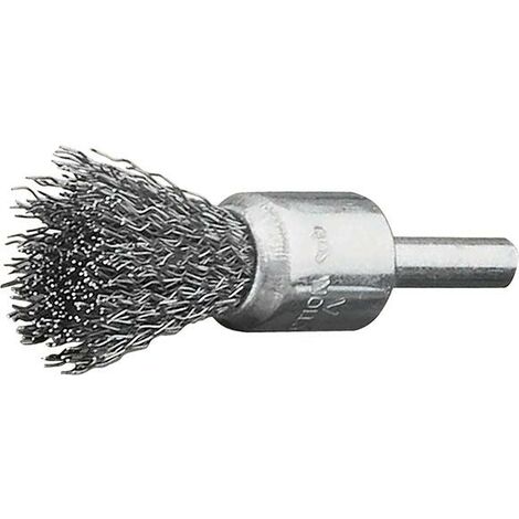 Pinselbürste Stahldraht gewellt 17x22/65x0,3mm Lessmann