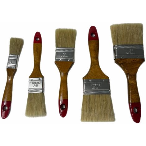 Pinselset Lackpinsel 25/38/50/63/75mm Lasurpinsel Flachpinsel 15 tlg