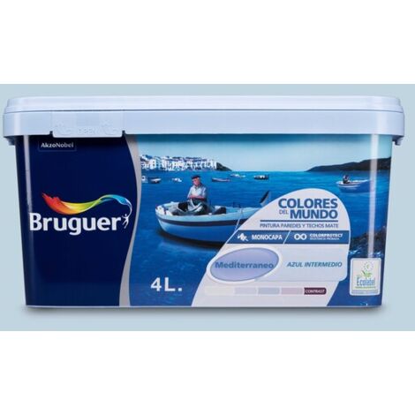 PINT PLAST MEDITERR.AZUL INTER - 4 L