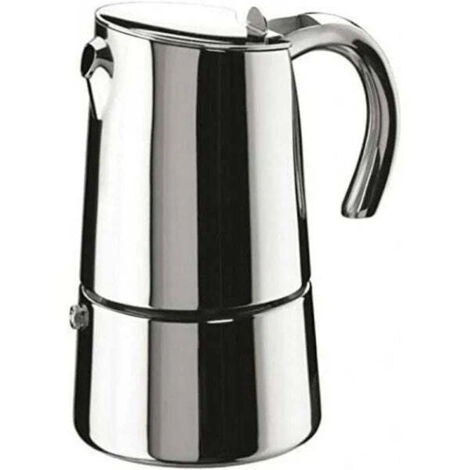 Pintinox Caffettiera Moka per induzione Bella 4 tazze in acciaio inox lucido