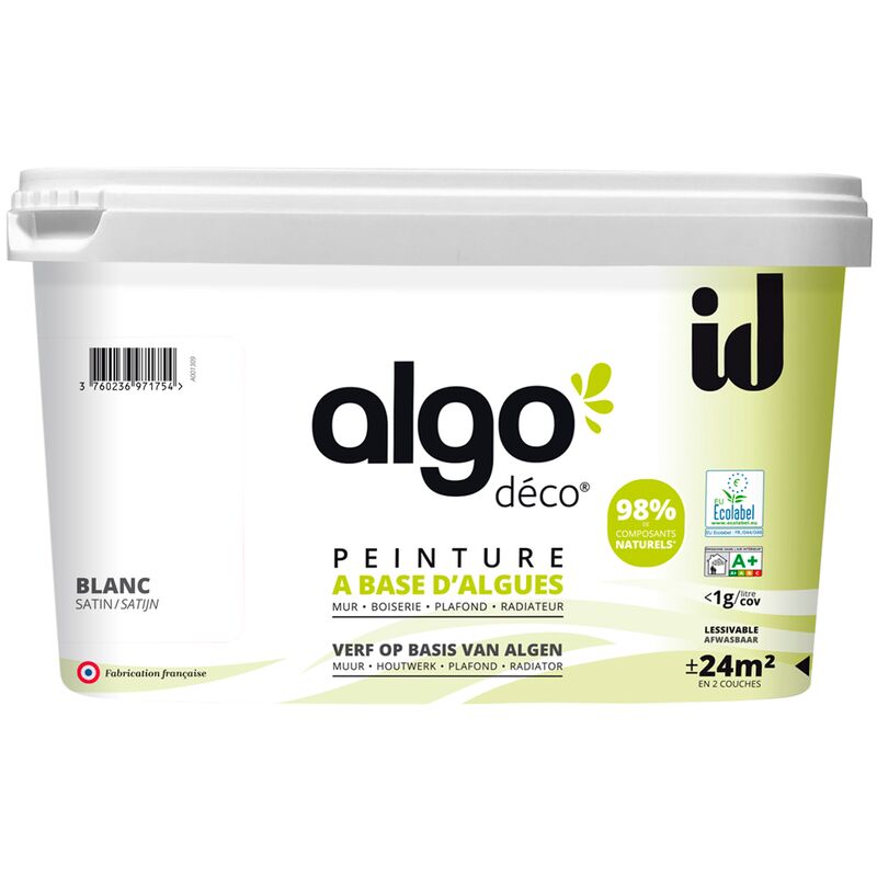 

Pintura a base de algas SATIN BLANCO 2L - Blanc satin - Algo