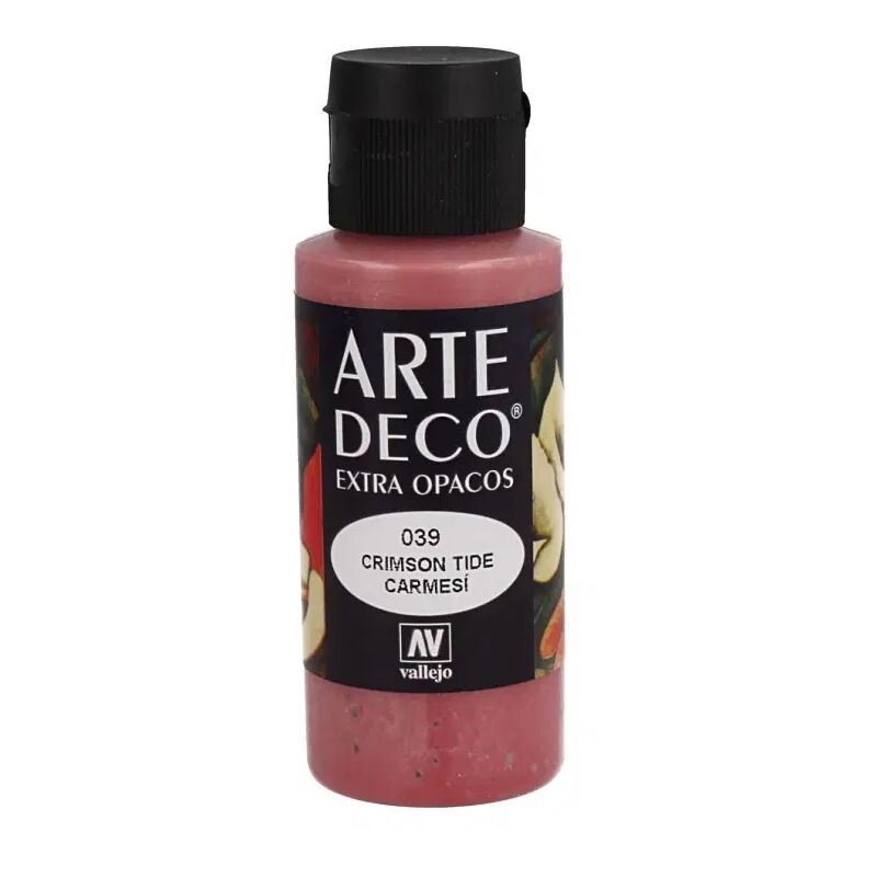 

Acrylicos Vallejo - PINTURA ACRILICA ARTE DECO VALLEJO 60 ML | COLOR: Carmesí 39 - Carmesí 39