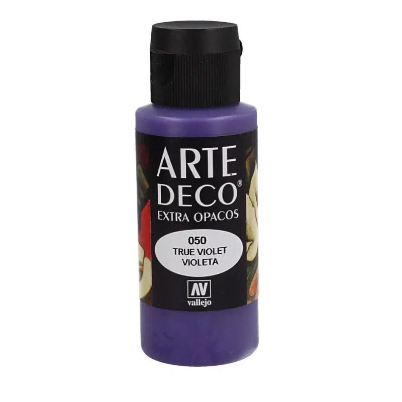 

Acrylicos Vallejo - PINTURA ACRILICA ARTE DECO VALLEJO 60 ML | COLOR: Violeta 50 - Violeta 50
