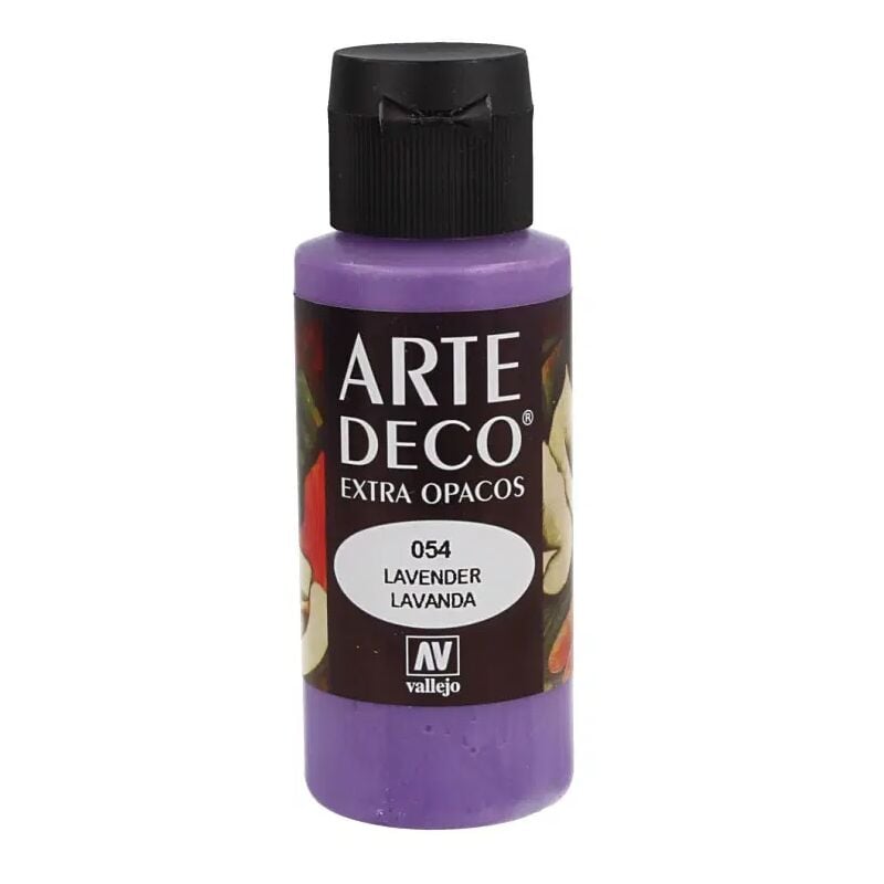 

Acrylicos Vallejo - PINTURA ACRILICA ARTE DECO VALLEJO 60 ML | COLOR: Lavanda 54 - Lavanda 54