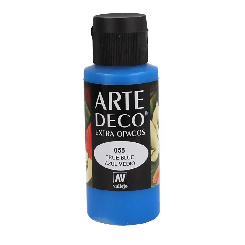 

PINTURA ACRILICA ARTE DECO VALLEJO 60 ML | COLOR: Azul Medio 58 - Azul Medio 58