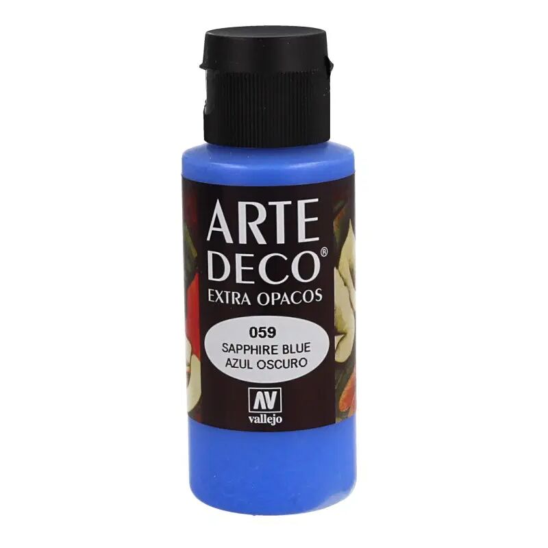 

PINTURA ACRILICA ARTE DECO VALLEJO 60 ML | COLOR: Azul Oscuro 59 - Azul Oscuro 59