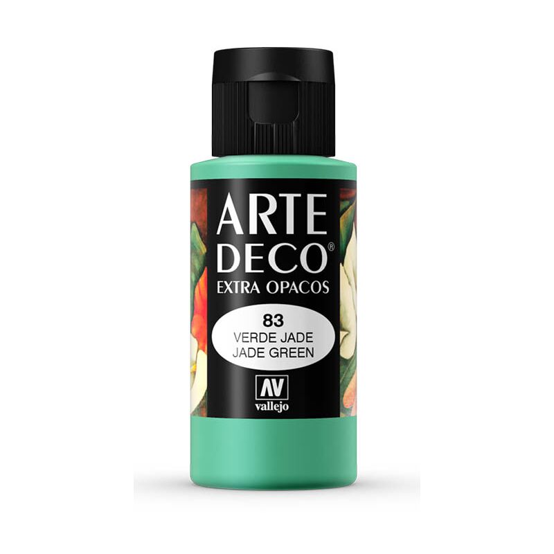 

Acrylicos Vallejo - PINTURA ACRILICA ARTE DECO VALLEJO 60 ML | COLOR: Verde JAde 83 - Verde JAde 83