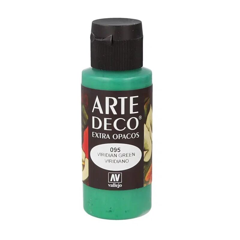 

Acrylicos Vallejo - PINTURA ACRILICA ARTE DECO VALLEJO 60 ML | COLOR: Viridiano 95 - Viridiano 95