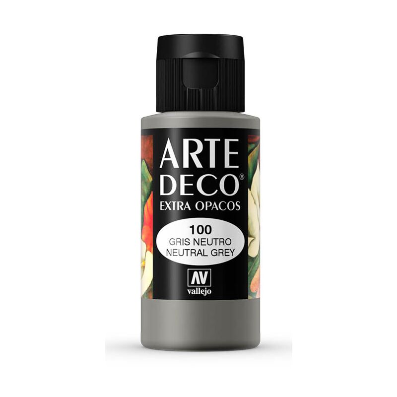 

Acrylicos Vallejo - PINTURA ACRILICA ARTE DECO VALLEJO 60 ML | COLOR: Gris Neutro 100 - Gris Neutro 100