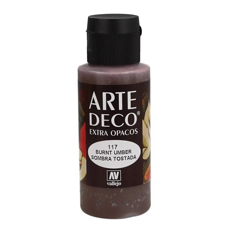 

Acrylicos Vallejo - PINTURA ACRILICA ARTE DECO VALLEJO 60 ML | COLOR: Sombra Tostada 117 - Sombra Tostada 117