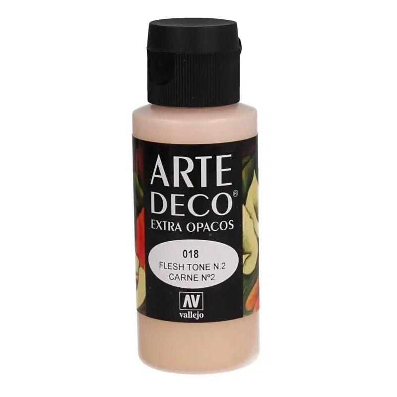 

Acrylicos Vallejo - PINTURA ACRILICA ARTE DECO VALLEJO 60 ML | COLOR: Carne 18 - Carne 18