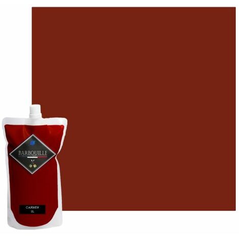 Pintura acrílica BARBOUILLE - Para paredes y techos - 1L - Rojo carmín