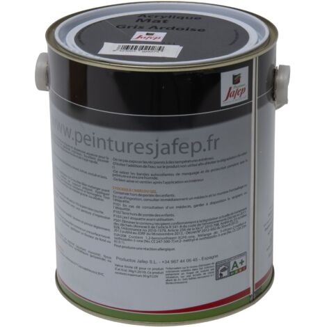 Pintura acrílica mate gris pizarra Jafep 2,5 L