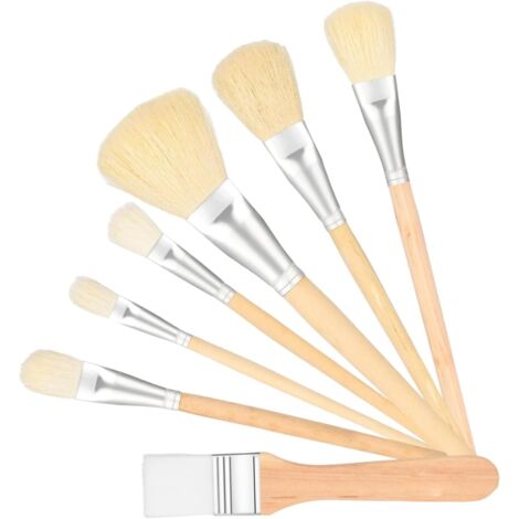Pintura acrílica - Set profesional de pinceles dorados con abanico, mezclador grande, láminas metálicas, pintura acrílica, proyectos de arte, pasatiempos creativos sobre lienzo