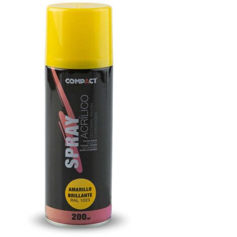 Pintura acrílica spray amarillo brillo 200ml