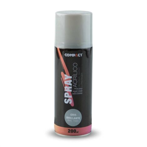 Pintura acrílica spray gris brillo 200ml