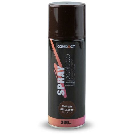 Pintura acrílica spray marrón brillo 200ml