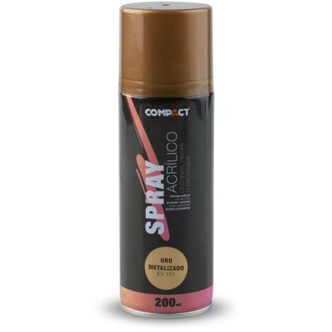 Pintura acrílica spray oro metalizado 200ml