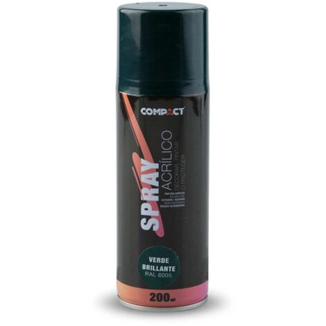 Pintura acrílica spray verde brillo 200ml