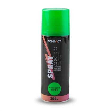 Pintura acrílica spray verde fluorescente 200ml