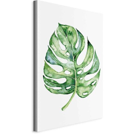 Pintura - Acuarela Monstera (1 parte) vertical