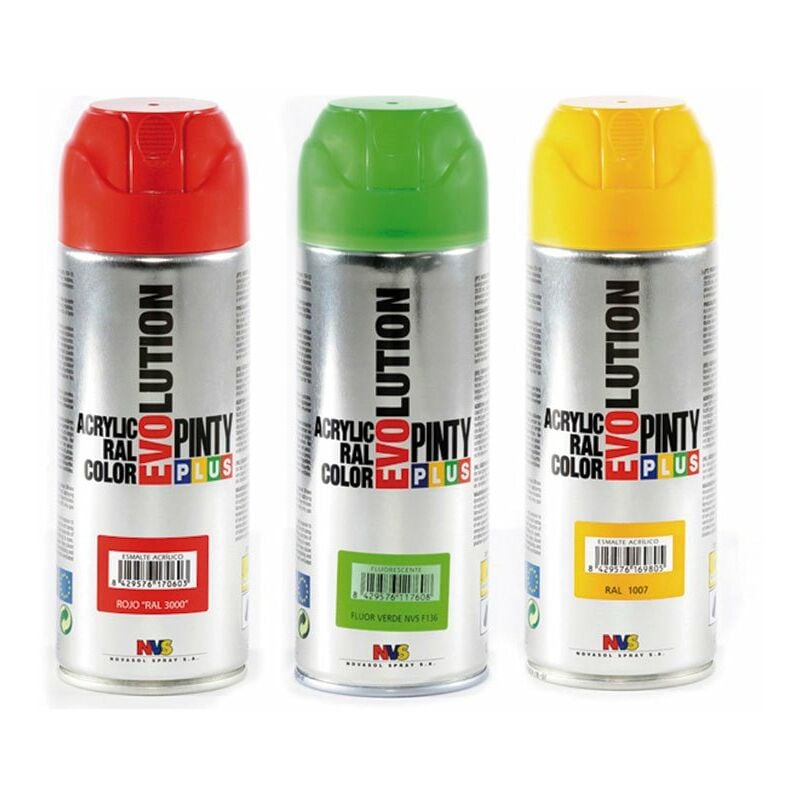 

Pintura Spray Acrilica Negro Mate 400Ml