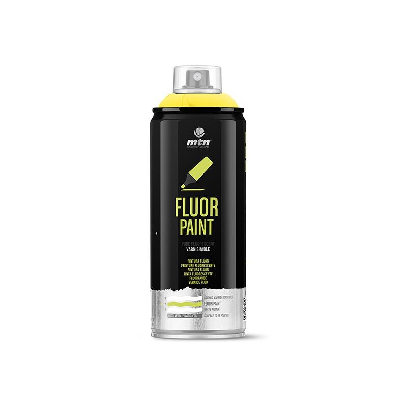 

Pintura aerosol amarillo fluor