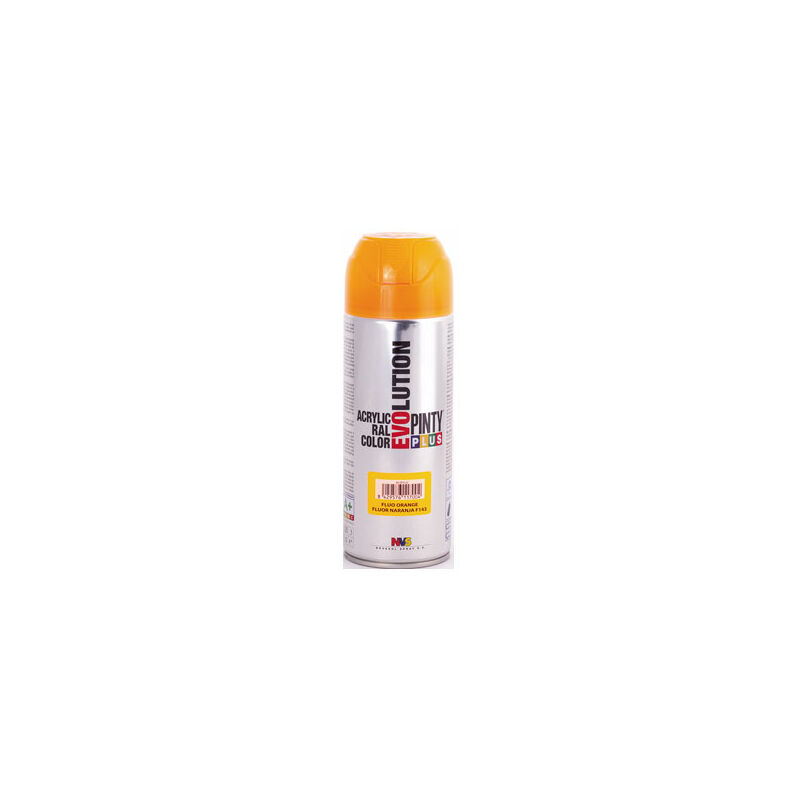 

Pintura Spray Acrilica Fluorescente Pintyplus Evolution 520 cc F143 Naranja