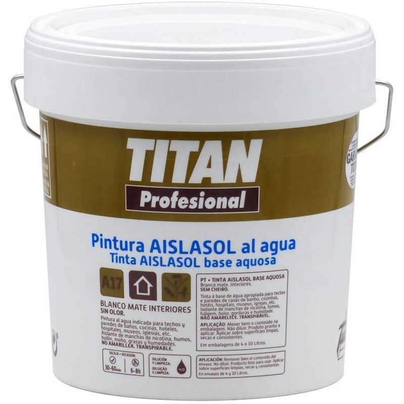 

Pintura Aislante al agua Titan | 4 L